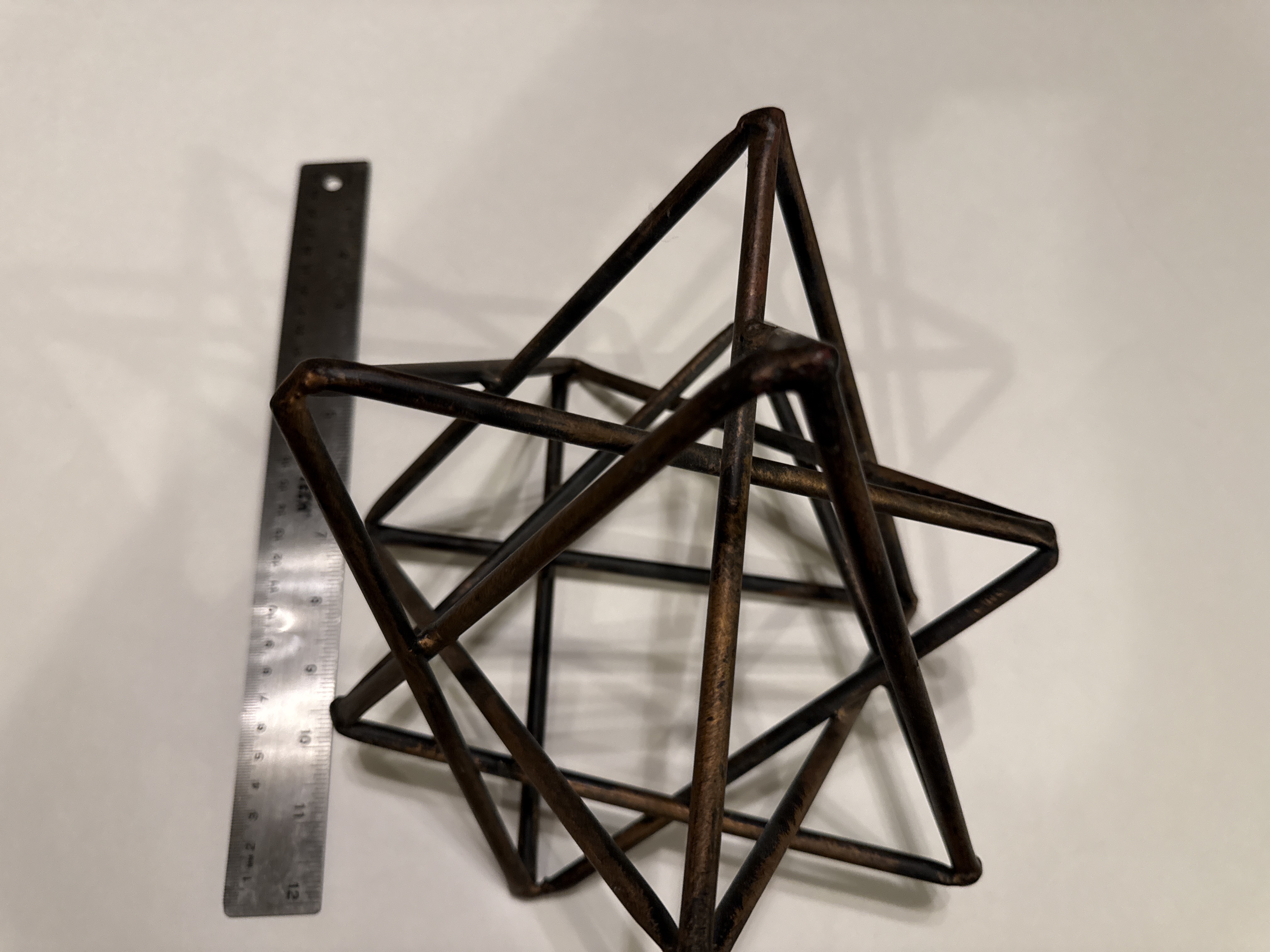 Decorative mantle metal piece